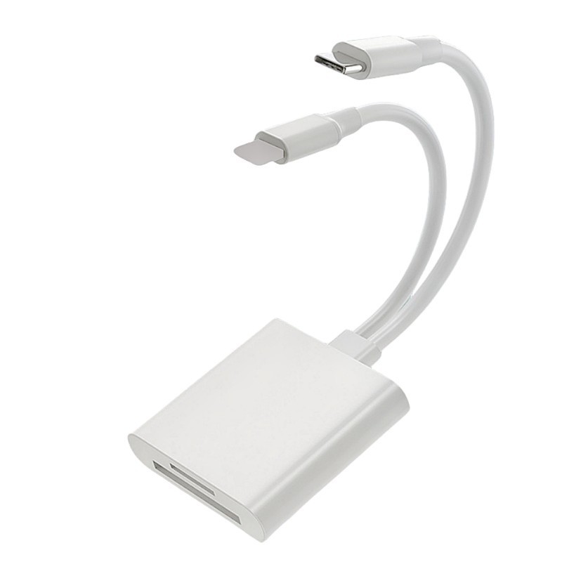 Type c lightning โทรศัพท์มือถือเครื่องอ่านการ์ดสองในหนึ่งเดียว sd tf Card การ์ดด้านในกล้องการ์ดหน่วย