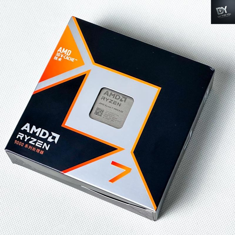 DIY FOR YOU CPU amd ryzen 5 ryzen 7 r7 ryzen 9 9800X3d โปรเซสเซอร์ CPU ชนิดบรรจุกล่องพร้อมแพคเกจเมนบ