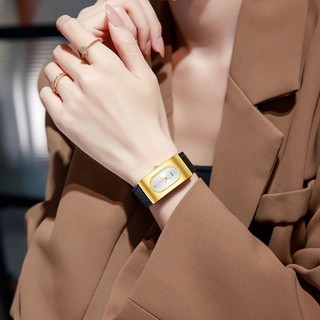Jam Tangan Wanita A0262 Kuarsa Mewah Ringan Persegi Panjang Jam Tangan