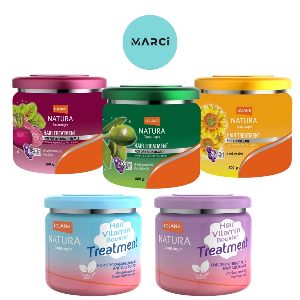 ​​​​​​​[1 กระปุก] Lolane Natura Hair Treatment โลแลน เนทูร่า แฮร์ ทรีทเม้นท์ ครีมบำรุงผม [500 g./กระปุก] [เลือกสินค้า]