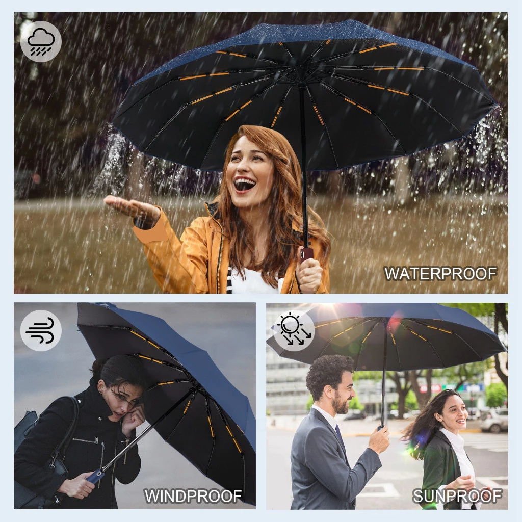 ร่มอัตโนมัติกันฝนกันยูวี ขนาดใหญ่ thumbnail 5