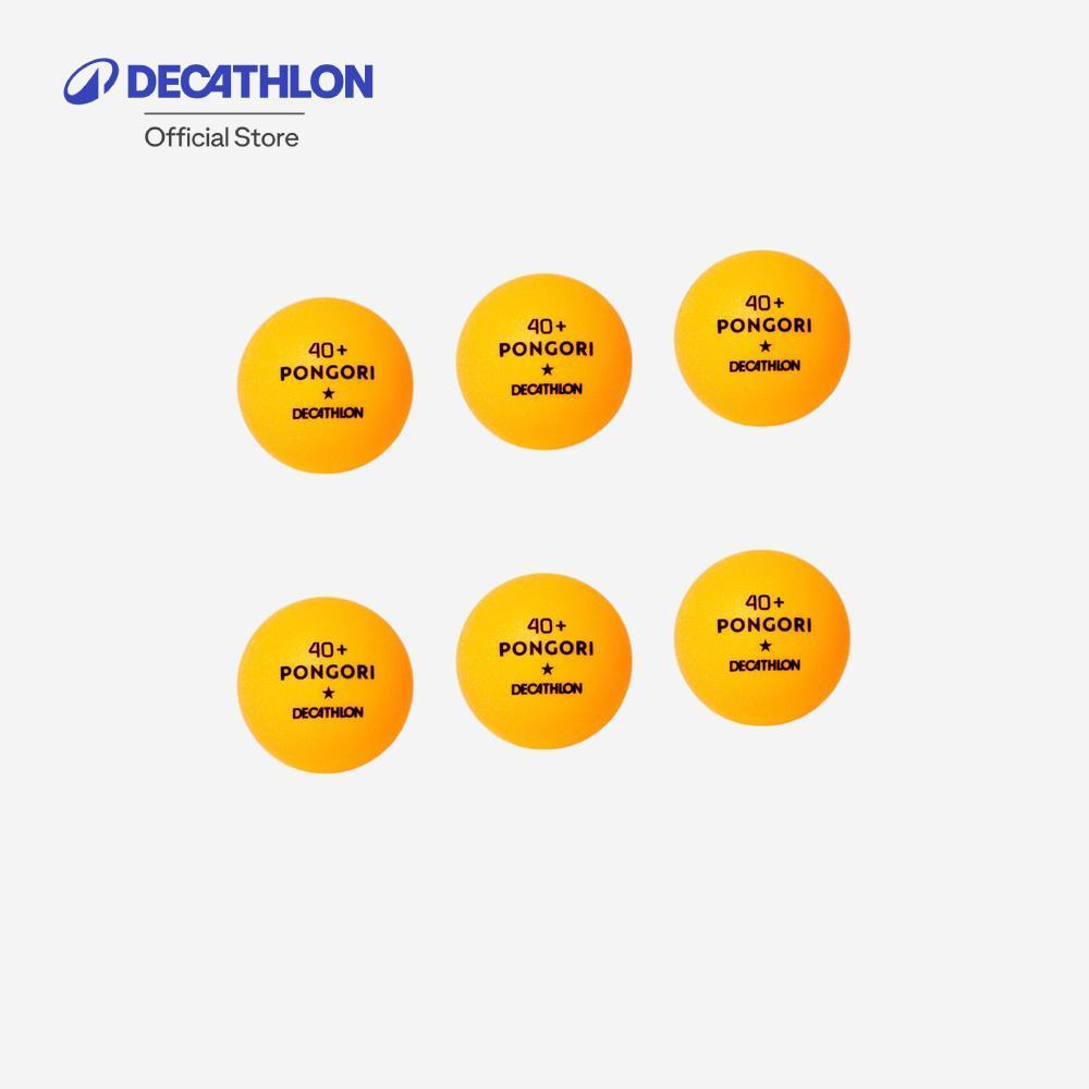 Decathlon Table Tennis Balls Ttb 100 1* 40+ 6-Pack ลูกปิงปองรุ่น Ttb 100 1* 40+ (แพ็ค 6 ลูก) - Orange