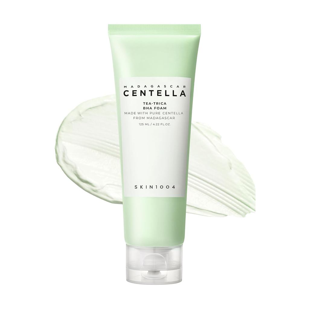 SDFGHJKL;SKIN1004 Madagascar Centella Tea-Trica BHA Foam 4.22 fl.oz, 125ml, Professional Cleanser Ca