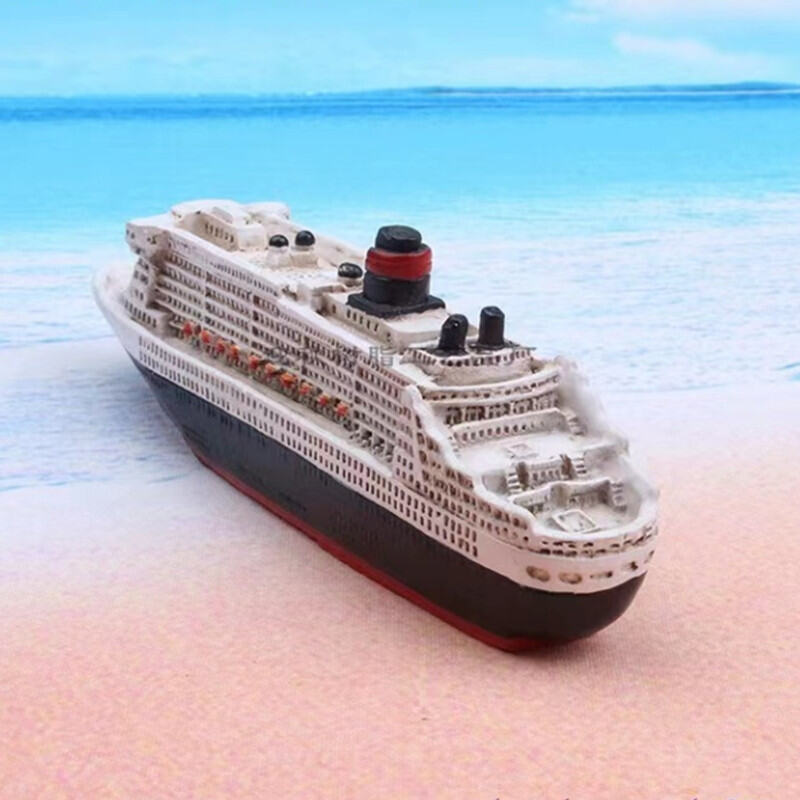 Titanic Luxury Cruise Ship Model เรซิ่นจําลอง Mary Queen Titanic Tourist Ship Model สําหรับเด็กและนั