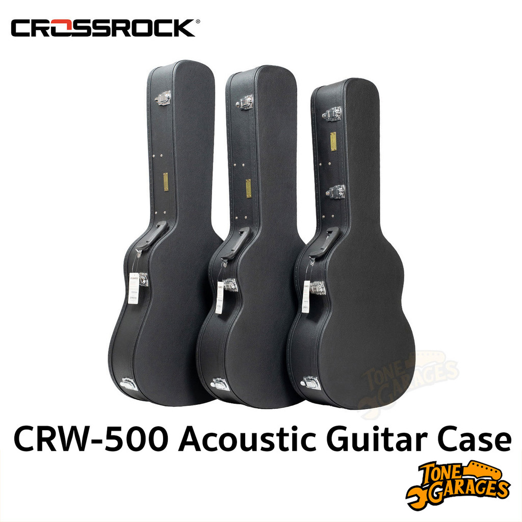 Crossrock CRW-500 Acoustic Guitar Hardcase เคส กล่อง ใส่กีต้าร์โปร่ง