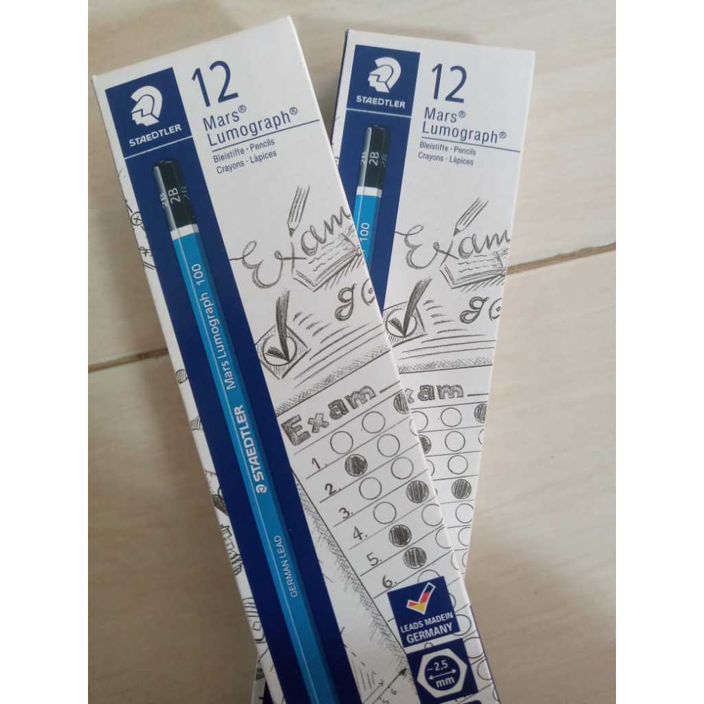WHOLESALE STAEDLER 2B PENCILS 12 PCS 1 PACK / STAEDLER 2B EXAM PENCILS / คอมพิวเตอร์อ่านได้