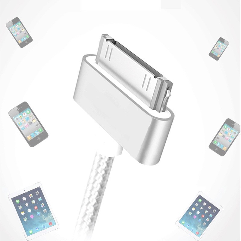 สาย USB 30 พินสําหรับ iPhone 4S 4 3GS iPad 1 2 3 iPod nano iTouch Fast Charging Data Sync อะแดปเตอร์