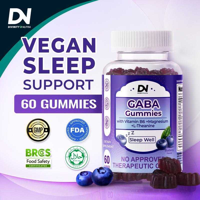 DN Sleep Well Gummy 60 กัมมี่  GABA ลูกอมนุ่มสำหรับช่วยให้ผ่อนคลายก่อนนอน รสชาติอร่อย ช่วยให้นอนหลับ