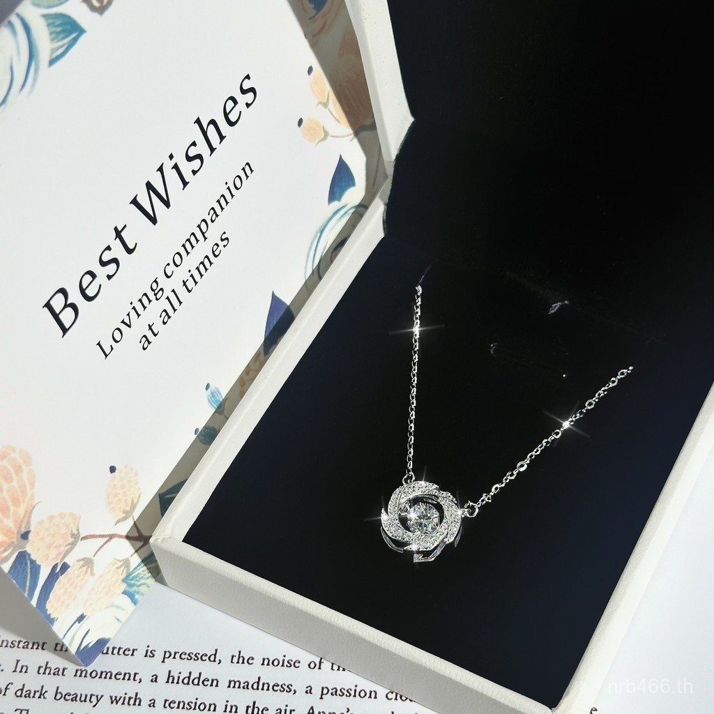 สร้อยคอคลาวิกเกิล สแตนเลส S925 ลายหัวใจหรูหรา สำหรับผู้หญิง BPN5