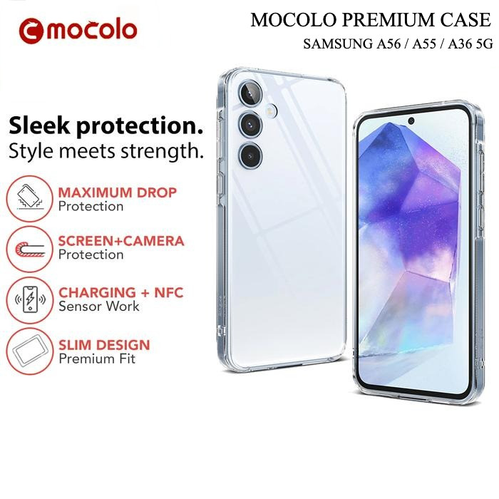 Mocolo PREMIUM เคสใสเข้ากันได้สําหรับ Samsung A55 | A56/A36 5G Casing Cover