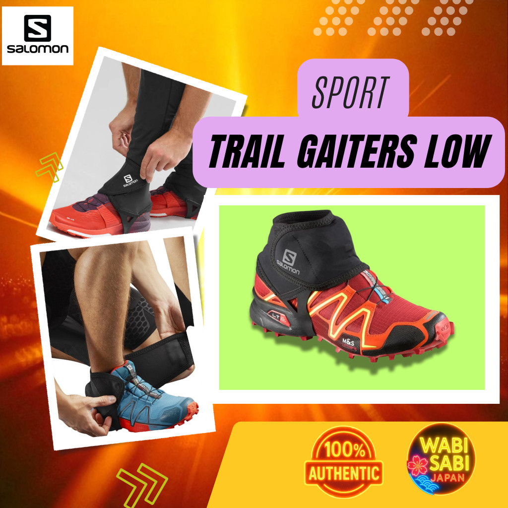 Salomon Trail Gaiters Low Unisex – Debris Protection, Easy Fit, Durable Outdoor Gaiters