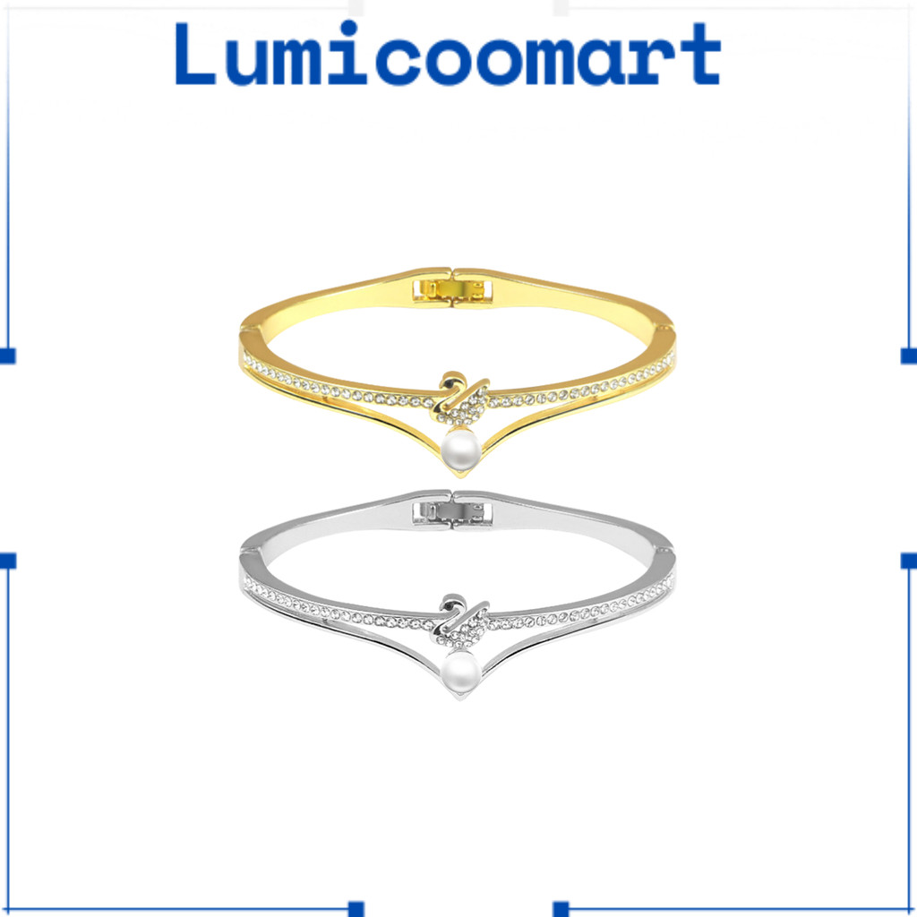 LM - SWAN C18 TITANIUM ENERGY MAGNETIC JEWELRY SWAN BRACELET ANTI-RUST GOLD DIAMOND PENDANT แฟชั่นอุ