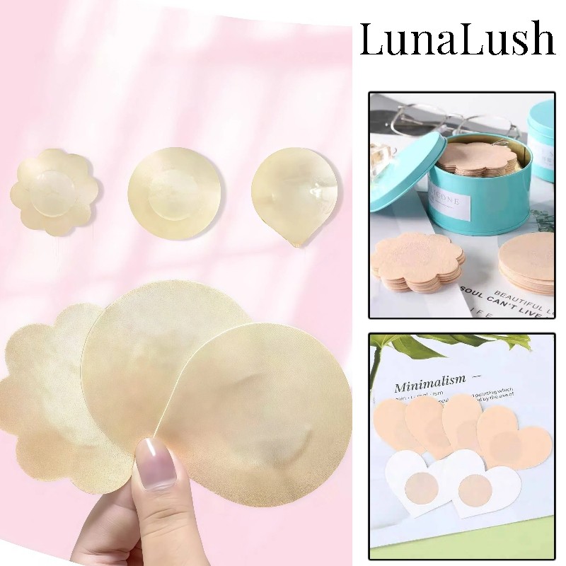 LunaLush✨เสื้อคุณภาพดี หลายสี แผ่นแปะจุกนม  สําหรับฤดูร้อน ระบายอากาศ ปิดหัวนม"TN-3"