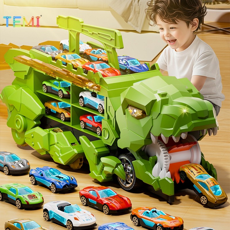 TEMI ไดโนเสาร์ Devouring รถพับ Rail รถบรรทุกเปิดตัวโลหะผสม Catapult ของเล่นไดโนเสาร์ ราคา ถูกที่สุด ดีลบีเคเค แกลเลอรีภาพที่ 6
