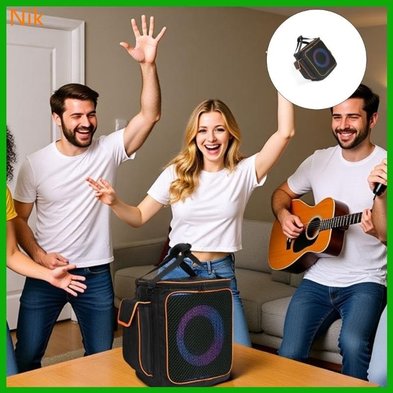 B.L.K.S. Storage Bag For Partyboxencore2 Speakers Lightweight Travel Friendly