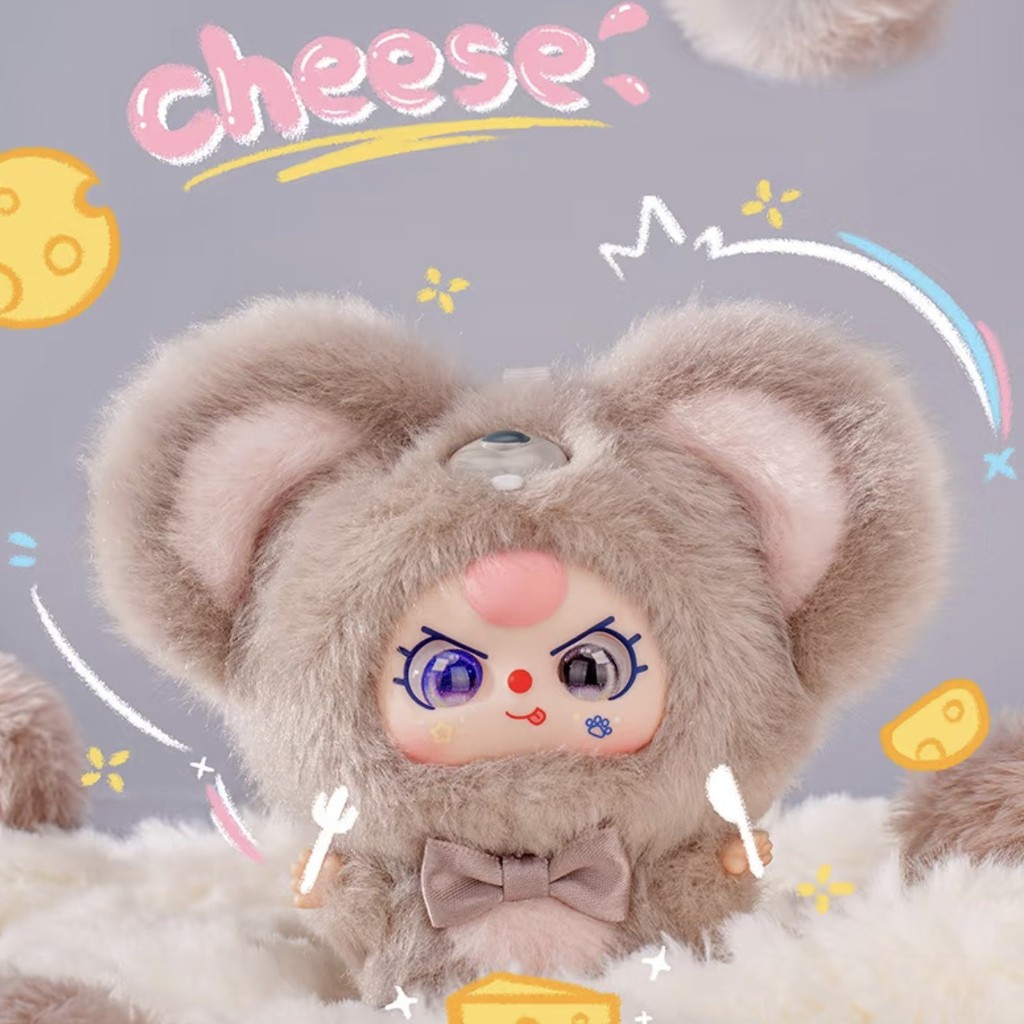 สินค้าใหม่ BabyThree Baby สามปี mini Hug Series ตุ๊กตา Mystery Box Live Room ขายร้อนของขวัญจี้ ND5S