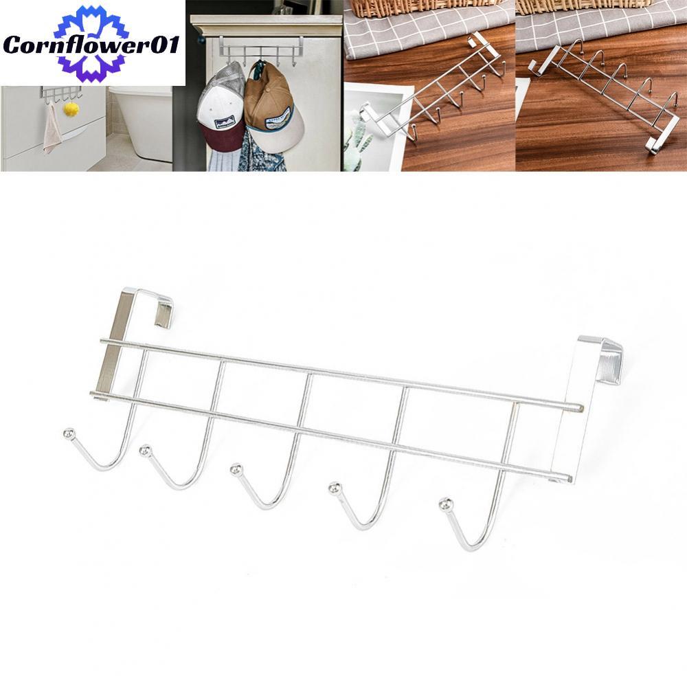 [cornflower01]Hook rack 24.5 x 9 x 2.5 cm Over The Door Towel Hooks Parts Accessories Clothes