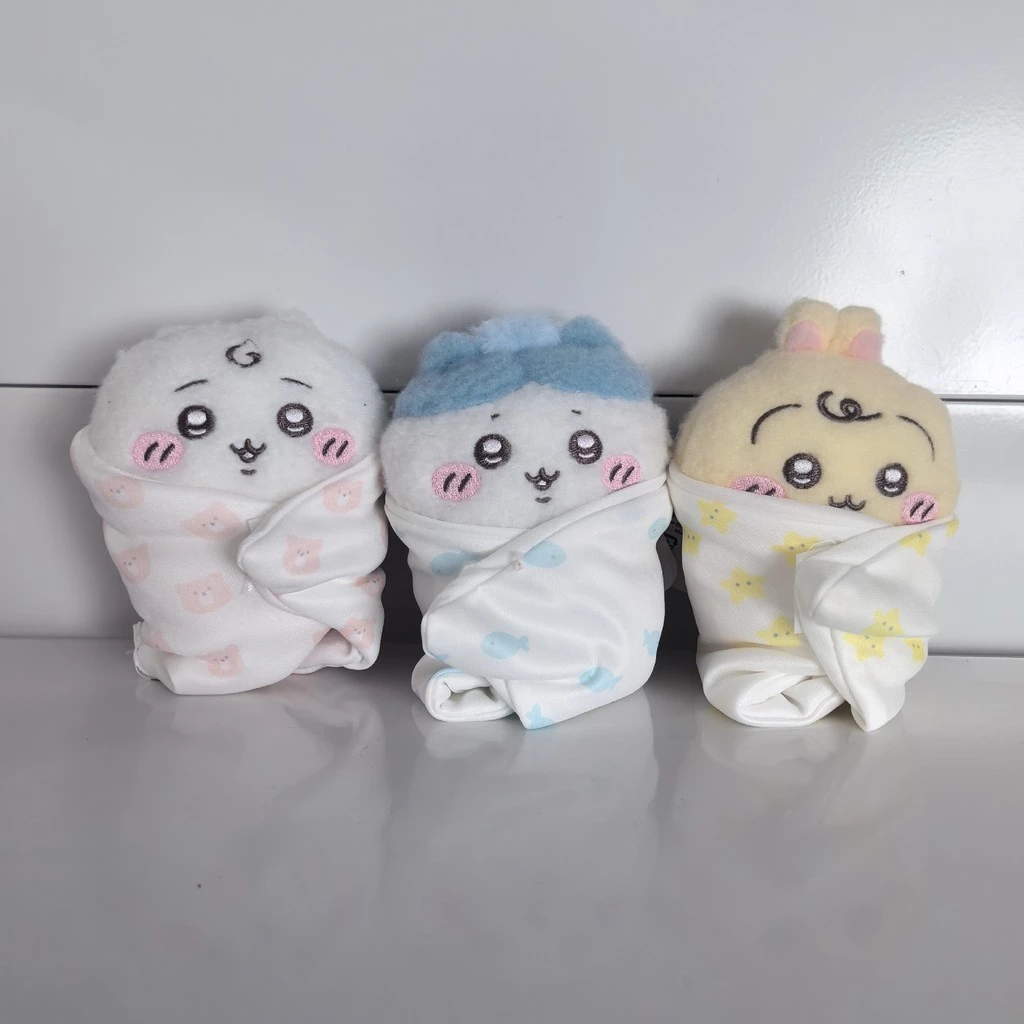 Kawaii Chikawa เด็กผ้านวม Plushie ของเล่นน่ารัก Hachiware Usagi ตุ๊กตาพวงกุญแจกระเป๋าจี้เด็กของขวัญ