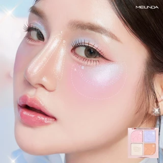 MEILINDA Chiffon Ribbon Highlight เมลินดา ไฮไลท์ เนื้อละเอียด สีสวย เกลี่ยง่าย ผิวดูโกลว์ ขนาด 8.8g