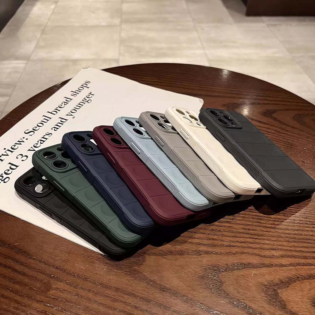 ซิลิโคนนุ่มTPUกรณีMatteกรณีทนทาน3DรูปแบบสําหรับiPhone 16 16promax 16Pro 16Plus 15Promax 13Promax 14Promax 11 17 12Pro 12Promax 13Pro 14 17Pro