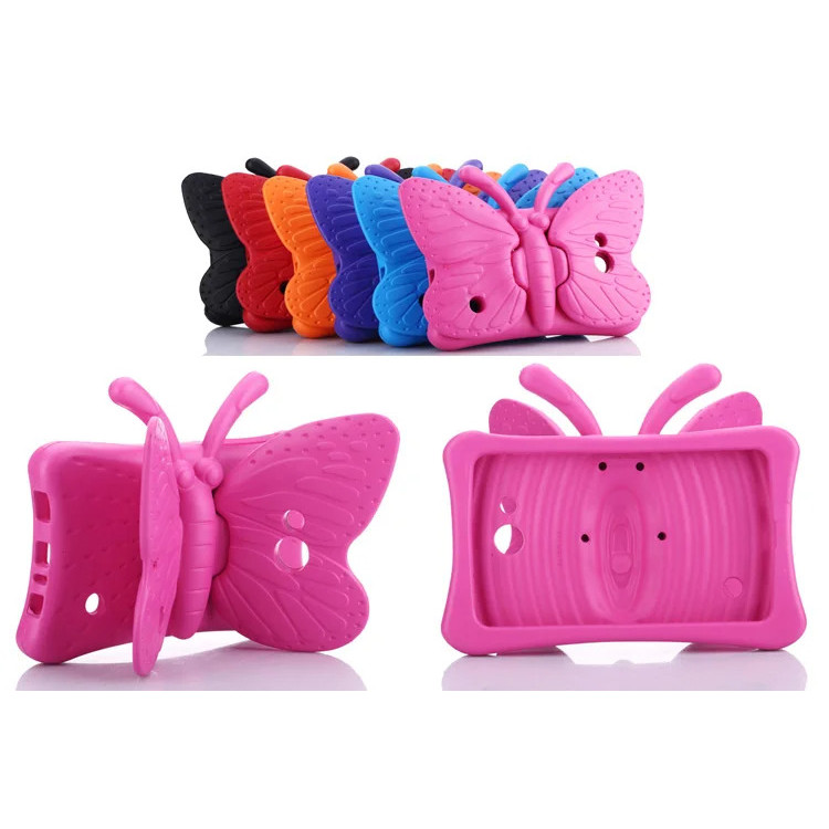 กันกระแทก Eva สําหรับ Samsung Galaxy Tab 3 7 นิ้ว P3200/t110/t111/t210/t211, 3d การ์ตูนผีเสื้อเด็กปล