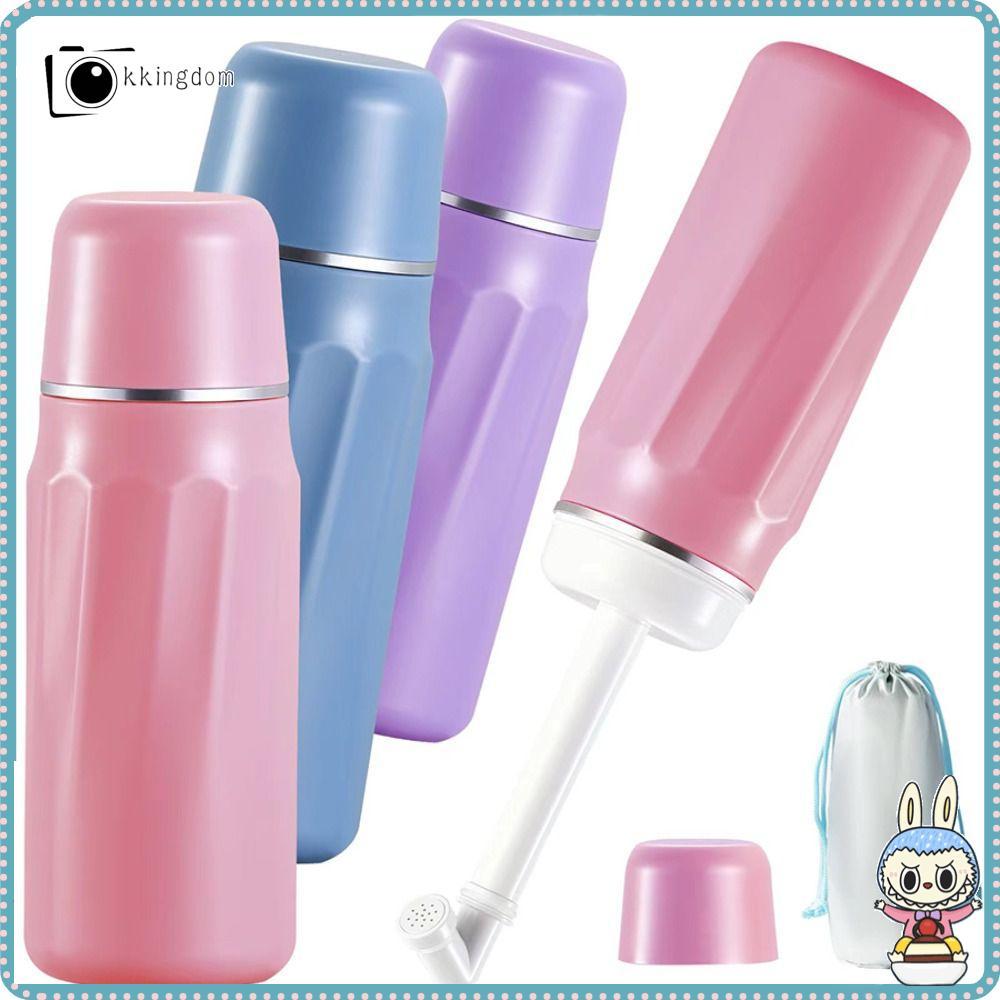 KKINGDOM Travel Bidet, 400mlขนาดใหญ่ความจุแบบพกพาBidet,แบบพกพาพับได้ทําความสะอาดArtifact Leak-Proofพ