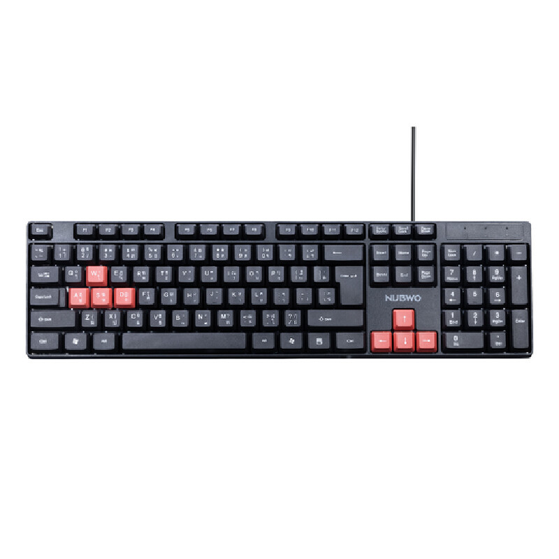 NUBWO คีย์บอร์ด รุ่น NK48 สีดำ-แดง