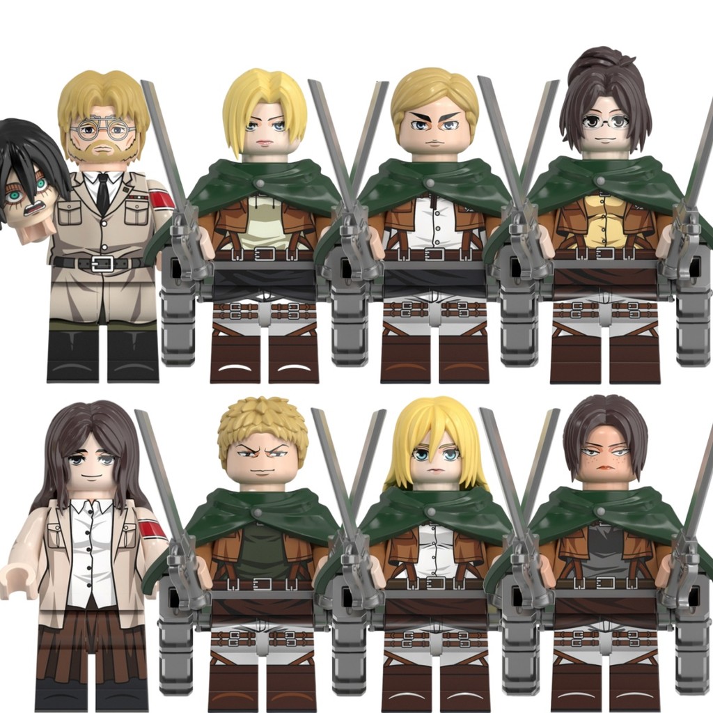 Attack on Titan Action Figure Annie Leonhart Hange Zoe Zeke jaeger Erwin Smith Ymir Pieck Finger ของ