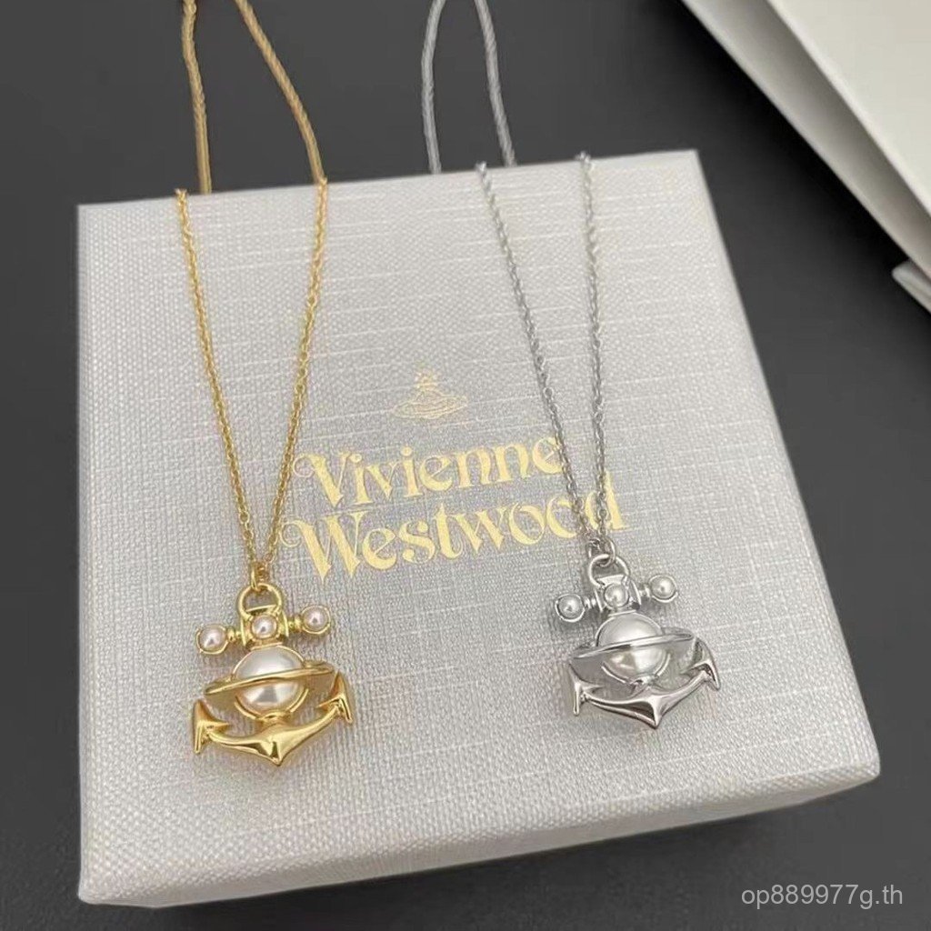 จี้.Anchor.Saturn พร้อมสร้อยคอแฟชั่น Retro 5CTK