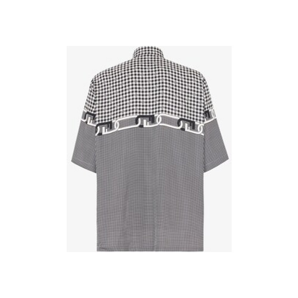 เสื้อเชิ้ตแขนสั้นผู้ชาย Fendi สุดหรูอินเทรนด์