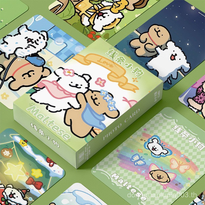 การ์ตูนการ์ตูนแอนิเมชั่นสายลูกสุนัขการ์ดขนาดเล็กสินค้าอย่างเป็นทางการเลเซอร์การ์ด LOMO การ์ดพิมพ์ด้ว