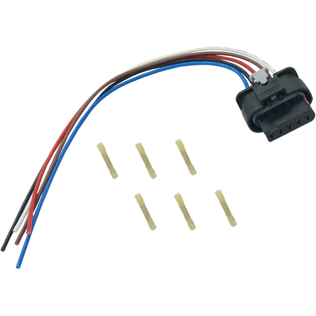 5 Pin MAF Mass Air Flow Sensor สายไฟเชื่อมต่อ Pigtail Plug Fit สําหรับ VW Tiguan ที่นั่ง Audi A3 A4 