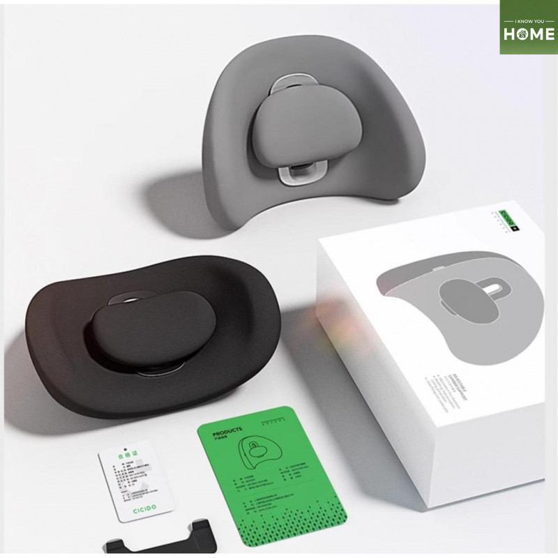 iHome เบาะรองหลัง หมอนรองหลัง เบาะรองนั่งเอวสนับสนุนเก้าอี้สํานักงานที่นั่งกลับสนับสนุนหมอนเอวที่นั่