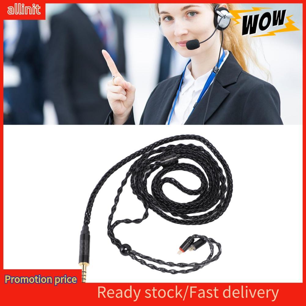 Allinit Allinit Gugxiom 4.4 มม.ถึง 2 พิน IEM สายหูฟัง 16 Core Silver Plated เปลี่ยนอัพเกรดเสียงสำหรั