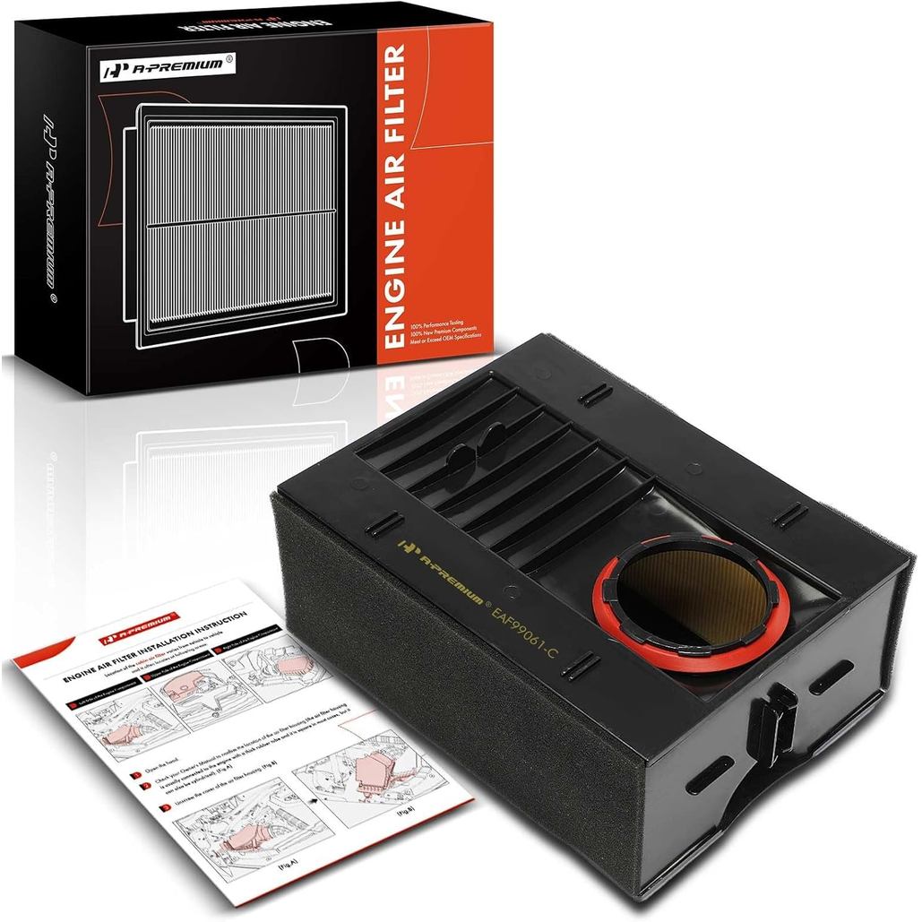 กรองอากาศเครื่องยนต์ A-Premium เข้ากันได้กับ Porsche Macan 2015-2024, Panamera 2017-2019, 2.0L 2.9L 