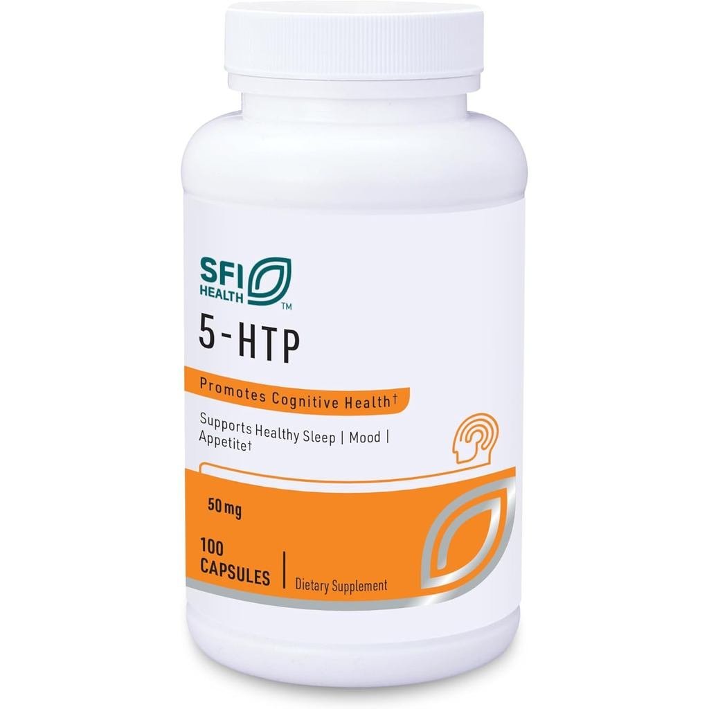 Klaire Labs SFI Health 5-HTP 50 mg - Hypoallergenic 5-HTP จากสารสกัดจากเมล็ด Griffonia - Hydroxytryp