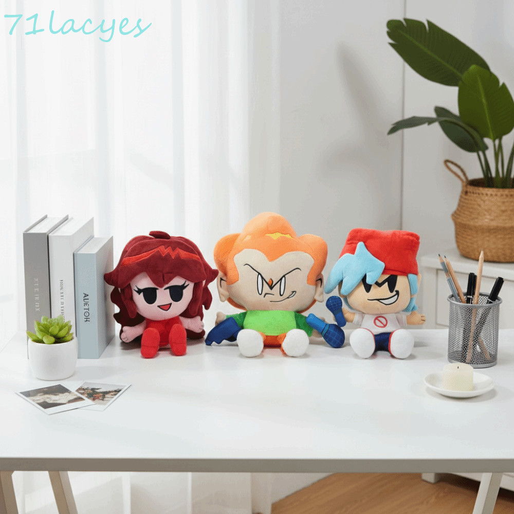 LACYES Pico Darnell ของเล่นตุ๊กตา, ตุ๊กตาสัตว์ Soft FNF Nene ของเล่นตุ๊กตา, Kawaii สีสันการ์ตูนอะนิเ