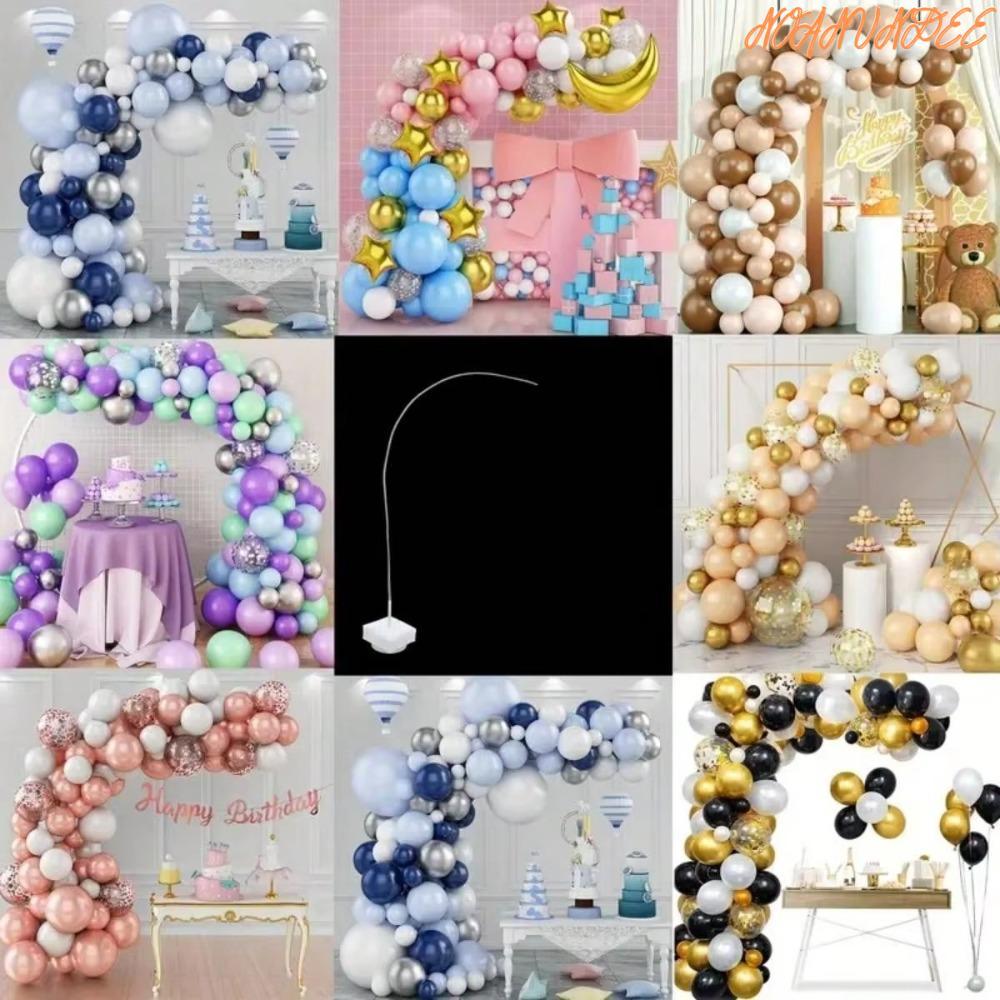 NOANUNDEE ชุดโค้งบอลลูน, ดัดฟรี 2.5M/8.2ft บอลลูนคอลัมน์วงเล็บ,ทนทานปรับบอลลูนขาตั้งโค้งสําหรับงานแต