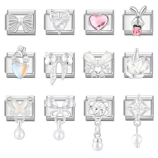 อิตาเลี่ยน Charm Modular สแตนเลส DIY ผีเสื้อ Love Series Mod…