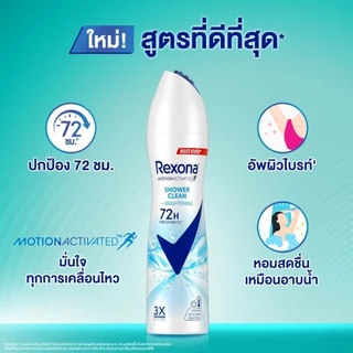 Rexona เรโซน่า สเปรย์ลดเหงื่อ 135ml พร้อมระงับกลิ่นกาย