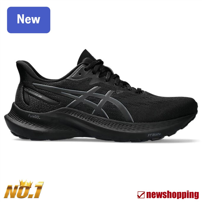 รองเท้าวิ่ง GT-2000 12 สีดำ สำหรับชายและหญิง