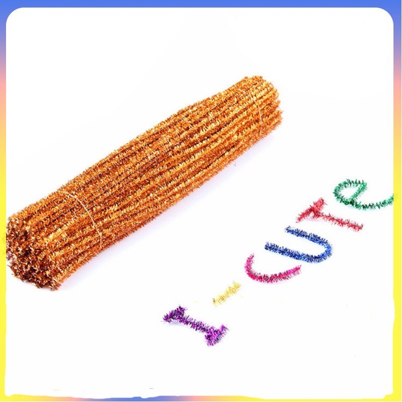 🎄🎅100 ชิ้นตกแต่งเด็กคริสต์มาสของขวัญวัสดุ Kinder Basteln Craft Fuzzy Wire หัตถกรรม Handwerk Dekorati