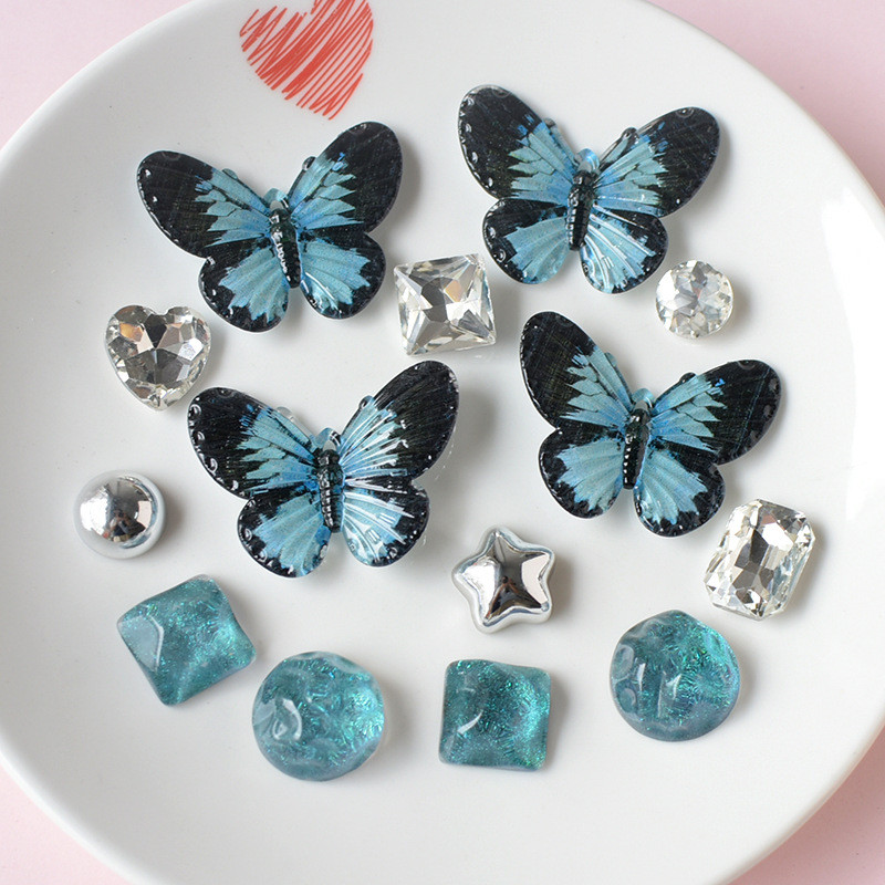 ✨จิ๊บบิทเรซินรูปผีเสื้อ จิ๊บบิทดวงดาวสวยงาม แต่งรองเท้าCrocs แบบDIY PSKM