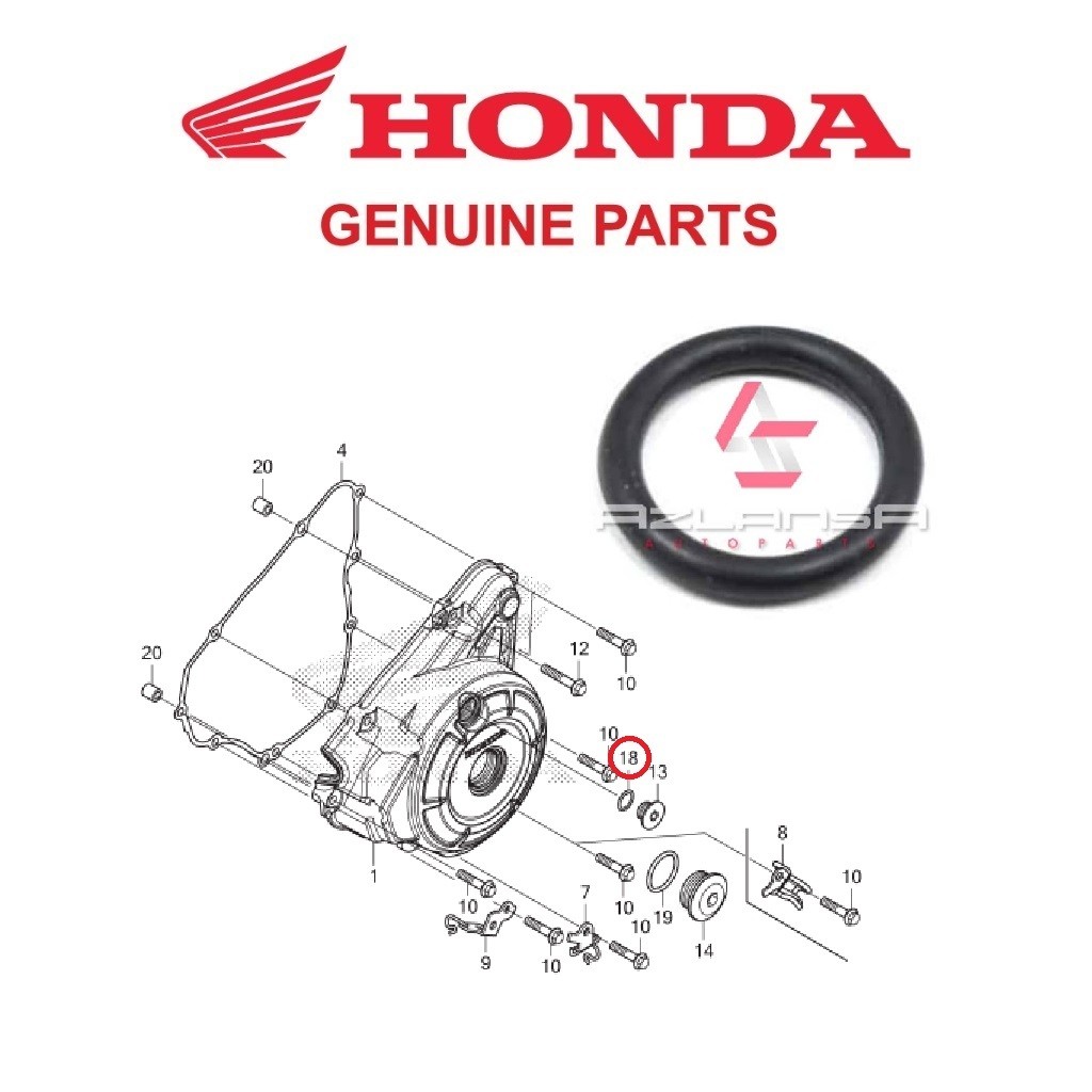 โอริง 13.8x2.5 ( 91303-377-000 ) CBR250RR 💯 อะไหล่