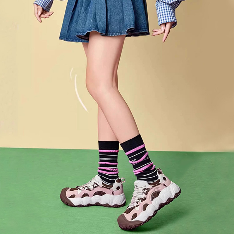 CAMEL CROWN รองเท้าผ้าใบผู้หญิง สไตล์ chunky สำหรับสวมใส่กลางแจ้งและการลำลอง - รูปที่ 7