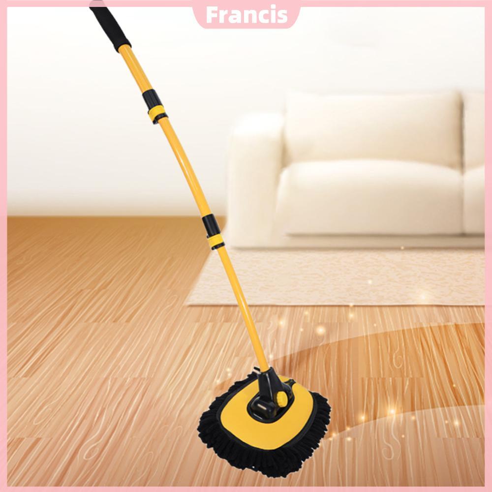 [มาใหม่] ไม้ถูพื้นซักผ้าอัตโนมัติ Telescoping Auto Detailing Mop Long Handle Care Cleaner Chenille A