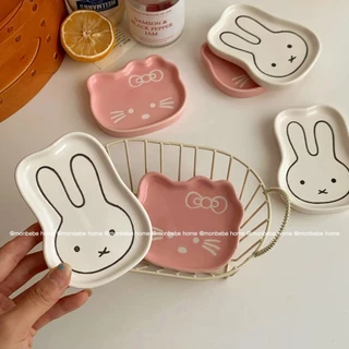 ถ้วยเล็ก ถ้วยน้ำจิ้ม เซรามิกส์ Sauce cup kitty&miffy&pompom พร้อมส่ง