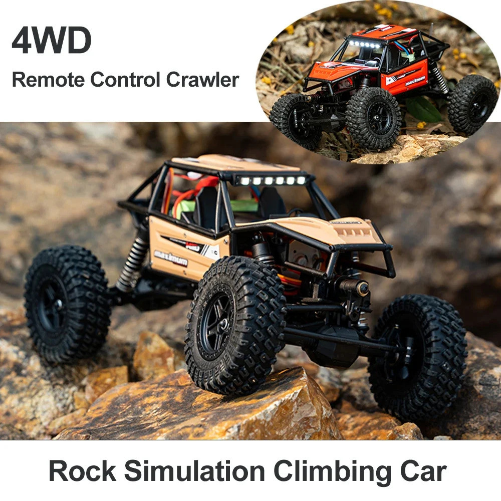 Crawler 2.4g รีโมทคอนโทรลรถ 1/18 Rock Car Off-road ไฟฟ้าจําลองรถปีนเขาของเล่นเด็ก Must-Have