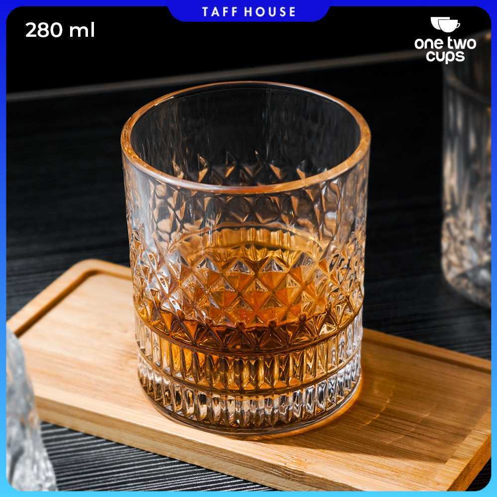 One Two Cups Old Fashion Rock Glass Whisky Cocktail Glass 280ml - YJ10