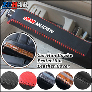 Honda Mugen สากล ฝาป้องกันเบรคมือรถยนต์ หนังรถยนต์ฝาครอบตกแต…